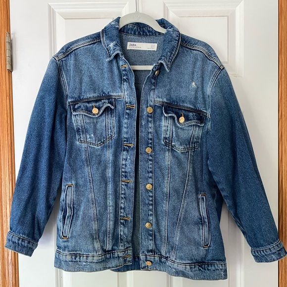 Zara Oversized Denim Jacket - Picture 1 of 3
